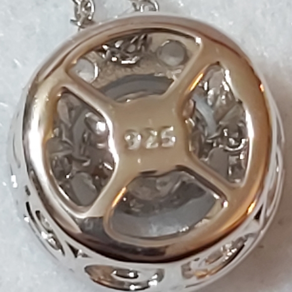 Caroline Creba Sterling Silver Necklace w/Dancing Pendant - Picture 5 of 9